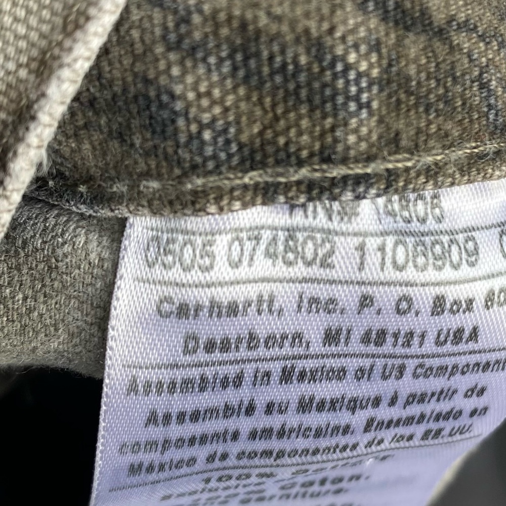 Vintage Carhartt B158 CMO Realtree Camo Pants Men's 42x32 Dungaree Carpenter Y2K - Picture 11 of 13